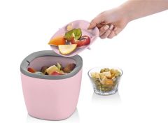 BUFFER® Plastik Tezgah Üstü Döner Kapaklı Mini Çöp Kutusu Kovası Tenekesi
