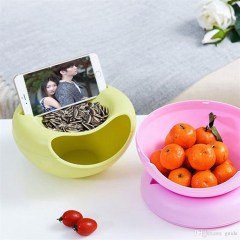 BUFFER® Telefon Standlı Kuruyemiş Çerez Kasesi Tabağı Pratik Çerezlik