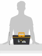 Mano Taşınabilir Kapaklı Takım Çantası YN-15   394mm x 213mm x 215mm