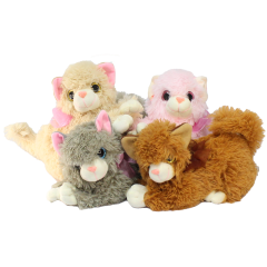 Miyavlayan Sesli Kedi Peluş Oyuncak 25 cm 1 adet
