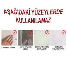 60 Parça Çok Amaçlı Çift Taraflı Bant 1 cm x 4,5 cm