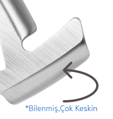 Tefal ADR901, Moulinex Et Kıyma Makinesi Bıçağı, Kesici Yedek Parça Bıçak, 5 Numara 46 mm (Altı Köşe Göbekli)