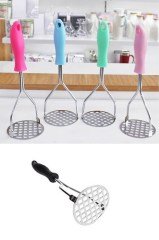 BUFFER® Renkli Plastik Saplı Paslanmaz Metal Patates Ezici Püre Yapıcı