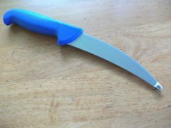 Alman malı FDICK 2139 ErgoGrip Ucu Eğik Bağırsak İşleme Kasap Bıçağı 15 cm