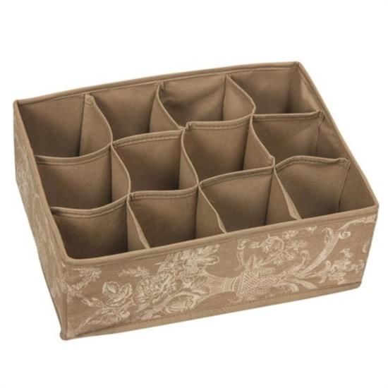 BUFFER® 12 Bölmeli Çekmece İçi Çorap Çamaşır Düzenleyici Bez Organizer