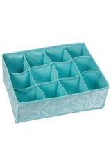 BUFFER® 12 Bölmeli Çekmece İçi Çorap Çamaşır Düzenleyici Bez Organizer