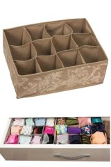 BUFFER® 12 Bölmeli Çekmece İçi Çorap Çamaşır Düzenleyici Bez Organizer