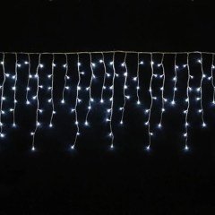 BUFFER® 3 Metre 8 Fonksiyonlu 16 Saçaklı Led Işıklı Perde 3 x 1 (Beyaz)
