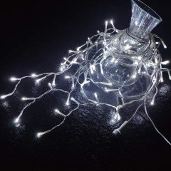BUFFER® 3 Metre 8 Fonksiyonlu 16 Saçaklı Led Işıklı Perde 3 x 1 (Beyaz)