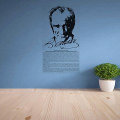 BUFFER® Önemli Gün Haftalar ve Okullar İçin Manyetik Duvar Stickerı Atatürk Köşesi (100 x 56 cm)