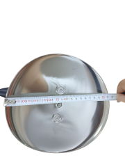 Orta Boy Düdüklü Tencere Kapağı 22 cm Siyah, Üniversal Paslanmaz Çelik Güveç Kapak 1,1 Bar