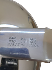 Orta Boy Düdüklü Tencere Kapağı 22 cm Siyah, Üniversal Paslanmaz Çelik Güveç Kapak 1,1 Bar