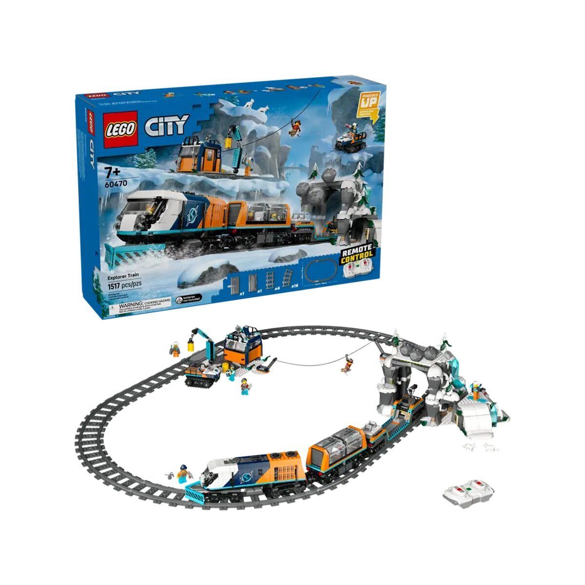60470 Lego City Kaşif Treni 1517 parça +7 yaş