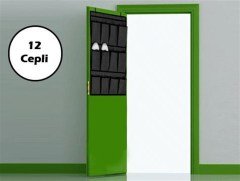 BUFFER® 12 Cepli Kapı Arkası Çok Amaçlı Organizer Düzenleyici Aparat