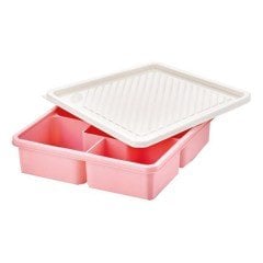 BUFFER® 5 Bölmeli Kare Plastik Kapaklı Saklama Kabı Beslenme Kutusu