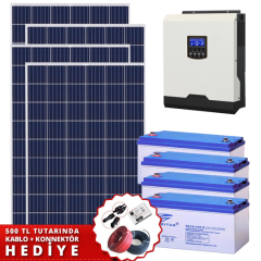 1KW GÜNEŞ ENERJİ SİSTEMİ ELEKTRİK ÜRETİMİ