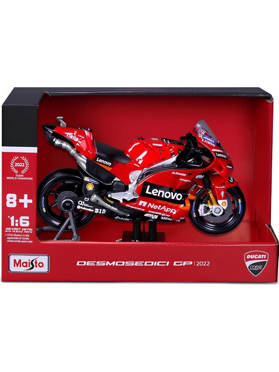 MAY 32229 1:6 Ducati Desmosedici Motosiklet GP 2022 -Necotoys