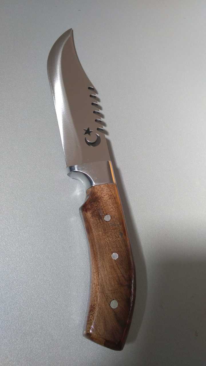 Kamp Outdoor Bıçak Av Bıçağı 28 cm (Türk Bayrağı İşlemeli)
