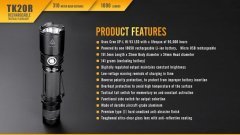 FENİX TK20 R TACTİCAL 2016  EL FENERİ 1000 LÜMENS
