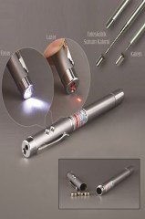 BUFFER® Pratik Uzayabilen Lazer Işıklı Antenli Sunum Yapma Kalemi Çubuğu