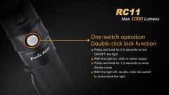 FENİX RC11 SİYAH 1000 LÜMEN LED EL FENERİ