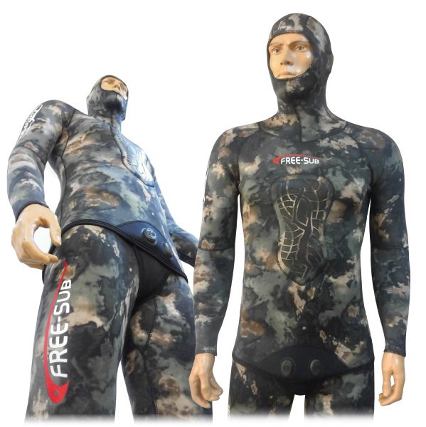 Free Sub 5 mm Avcı Dalış Elbisesi Green Trap Eh1021A5 3XL