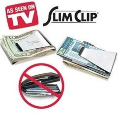 BUFFER® Paslanmaz Çelik Cüzdan Slim Clip