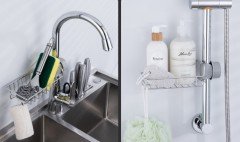 Mutfak ve Banyo Organizer Demir Raf Tek Kat