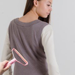 BUFFER® Çift Taraflı Elbise Kazak Plastik Kumaş Tüy Alma ve Tiftik Temizleyici Toplayıcı Taşınabilir