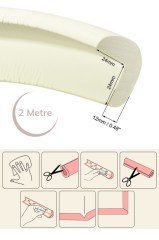 BUFFER® Kauçuk Bebek Çocuk Masa Sehpa Ünite Kenar Köşe Darbe Koruyucu Güvenlik Kiti