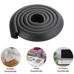 BUFFER® Kauçuk Bebek Çocuk Masa Sehpa Ünite Kenar Köşe Darbe Koruyucu Güvenlik Kiti
