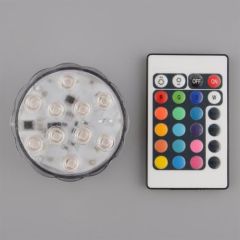 BUFFER® Su Geçirmez Kumandalı Renk Değiştiren RGB Su Altı Led Lamba Spot