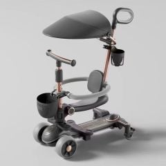 KM613 Tenteli Korumalı Sesli Scooter 3IN1 -Can Oyuncak