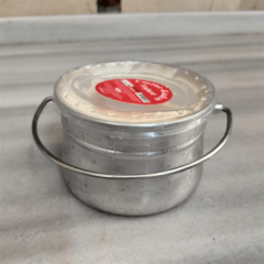 2'li Bakraç Yoğurt Mayalama Kabı Alüminyum Kase 750+500 gr