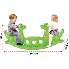 06 147 Dino Tahterevalli Açık Yeşil -Pilsan Oyuncak