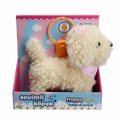S01002858 YÜRÜYEN SEVİMLİ KÖPEK  SESLİ BEYAZ-SUN