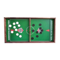 BUFFER® Goal King Sling Puck Hızlı Sapan Oyunu + 9 Taş Oyunu 2 Oyun Bir Arada