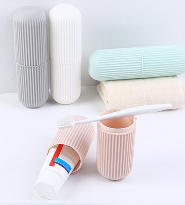 Seyahat Tipi Diş Macunu ve Fırçası Kabı 4 Renk