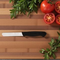 Solingen Siyah Mat Ava Sebze Bıçağı – Paslanmaz Alman Çeliği, 22 cm (Tekli)