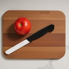 Solingen Siyah Mat Ava Sebze Bıçağı – Paslanmaz Alman Çeliği, 22 cm (Tekli)