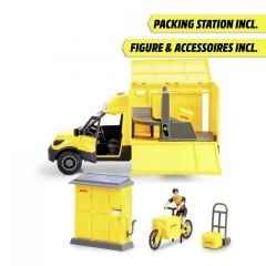 203747020 Dickie DHL Delivery Set

freewheel Delivery vehicle packaging statio