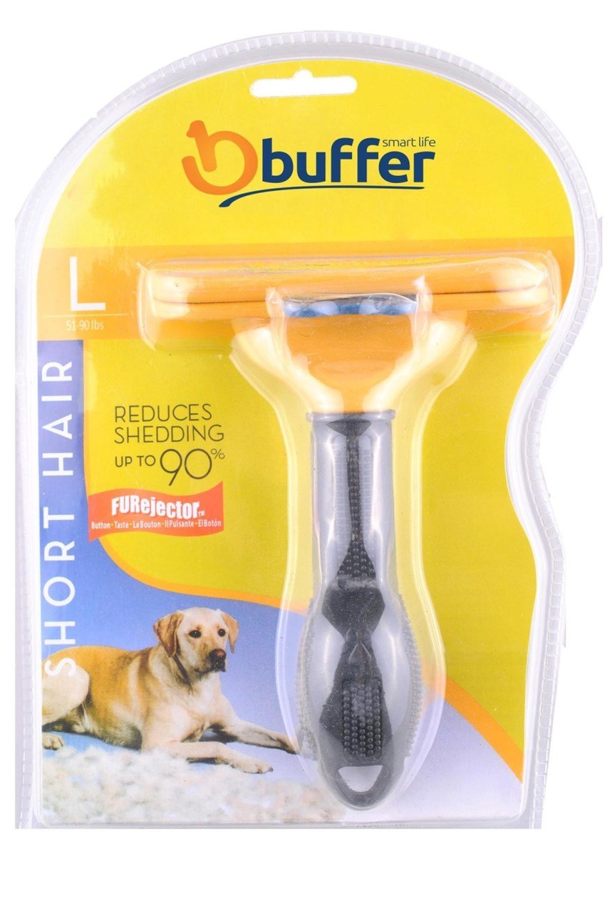 BUFFER® 23 KG Üzeri Kısa Tüylü Köpekler İçin Tüy Toplayıcı Ergonomik Tarak