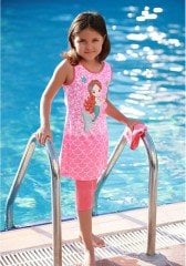 Emayo Şirin Pembe Kız Çocuk Mayosu 13-14 Yaş