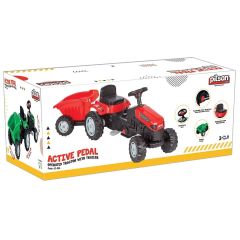 07 316 Active Römorklu Traktör Pedallı Kırmızı -Pilsan Oyuncak
