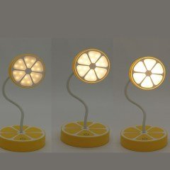 BUFFER® Portakal Tasarımlı Masaüstü Dokunmatik Şarjlı Led Çalışma Lambası