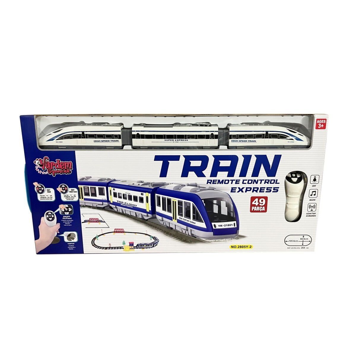 LE-2805Y-2 KUMANDALI 49PCS IŞIKLI 264CM HIZLI