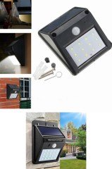 BUFFER® Sensörlü Solar Duvar Lambası 20 Ledli