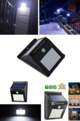 BUFFER® Sensörlü Solar Duvar Lambası 20 Ledli