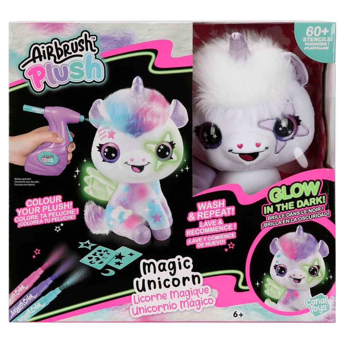 28788 Airbrush Peluş Karanlıkta Parlayan Sihirli Unicorn -Sunman