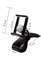 BUFFER® Araç İçi Konsola Takılan Döner Başlıklı Telefon Kıskacı Telefon Tutucu